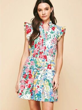 Pinch Floral Dress